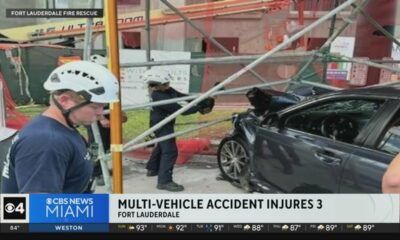 Multi-vehicle crash injures 3 in Fort Lauderdale