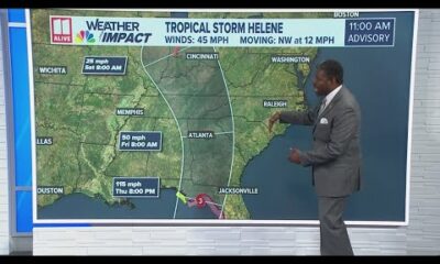 Helene forms in the Caribbean, is forecast to become major hurricane before landfall