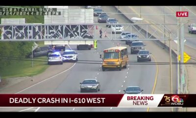 NOPD investigating deadly crash on I-610