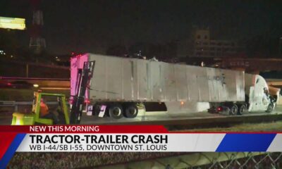 Poplar Street Bridge off-ramp reopens after big rig rollover