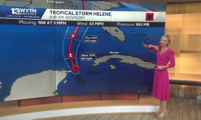 The latest as Helene grows into a hurricane