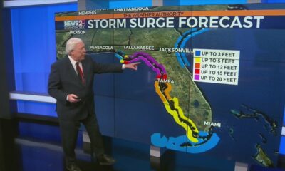 Storm surge forecast for Hurricane Helene