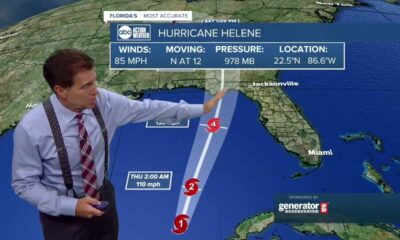 Tracking the Tropics | Hurricane Helene now forecast to become a category 4 storm #weather