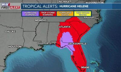 FIRST ALERT: Hurricane Helene update and incoming cold front (09/25/2024)