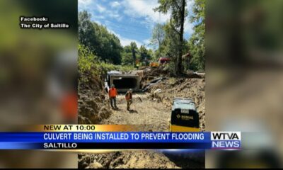 Saltillo’s $1.1 million project to help with flooding is underway