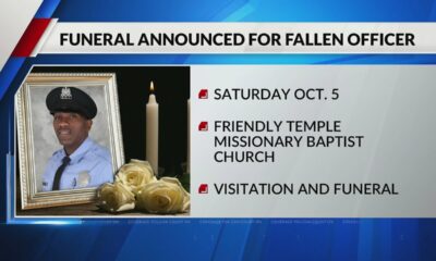 Visitation, funeral services announced for fallen police officer