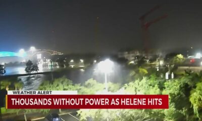 Thousands without power as Hurricane Helene makes landfall