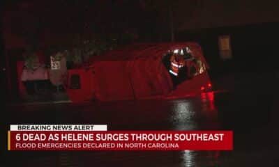 6 dead as Helene surges through southeast