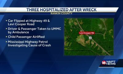 Child flown to UMMC after Rankin County crash