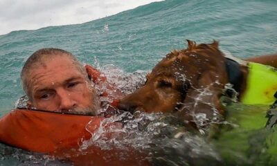 Man, dog rescued from sailboat disabled by Hurricane Helene