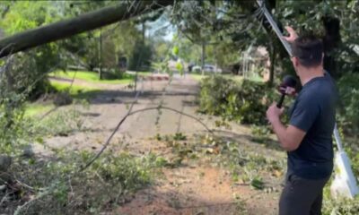 Widespread damage from Hurricane Helene after landfall in Perry