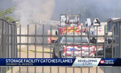 Storage facility catches fire; Investigators working to determine why