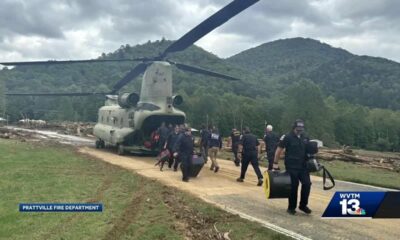 Emergency crews from Alabama doing searches in North Carolina after Helene