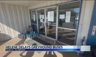 Greyhound riders experience delays due to Helene