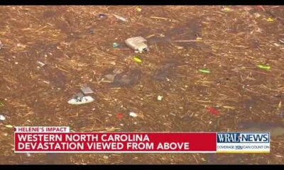 Western North Carolina devastation viewed from above