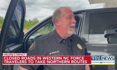 Closed roads in Western North Carolina force travelers north