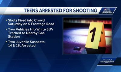 2 teens arrested for shooting into crowd