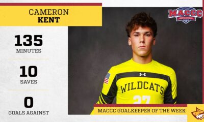 No. 11 Pearl River’s Cameron Kent tabbed MACCC Goalkeeper of the Week