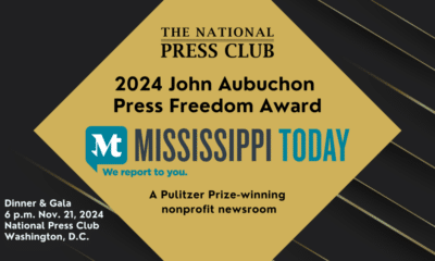 National Press Club awards Mississippi Today with its highest press freedom award