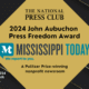 National Press Club awards Mississippi Today with its highest press freedom award