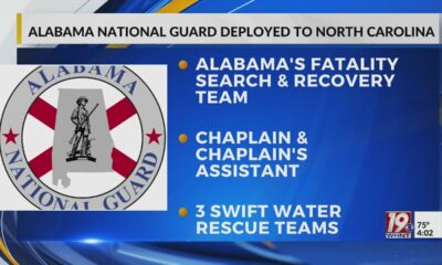 Alabama National Guard Deployed To North Carolina | September 30, 2024 | News 19 at 4 p.m.