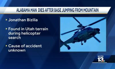 Alabama man dead after base jumping accident in Utah