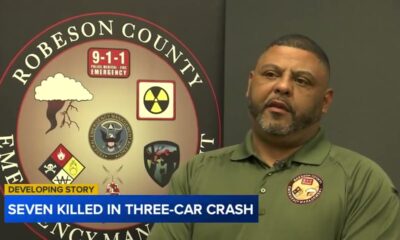 Seven co-workers killed in fiery collision in Robeson County: 'Worst scene I have seen.'