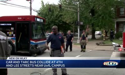 Police: At least 2 injured after car, TARC bus crash in Old Louisville