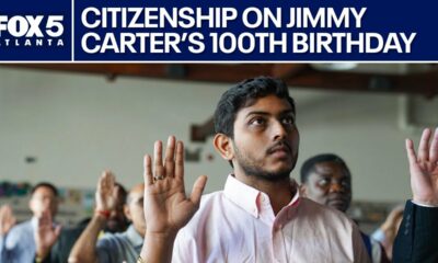 100 people become U.S. citizens on Jimmy Carter's 100th birthday | FOX 5 News