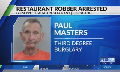 Man accused of Lexington Italian restaurant burglary