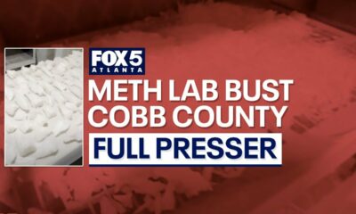 WATCH LIVE: Cobb County traffic stop leads to meth lab bust: investigators discuss | FOX 5 News