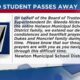 Student from Newton Municipal School District has passed away