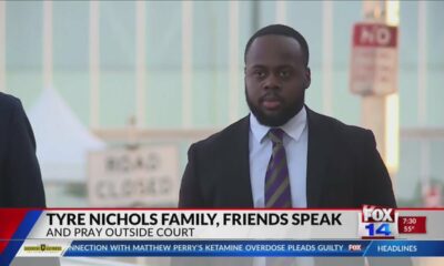 Fox 14 Your Morning News: Tyre Nichols's family and friends pray outside courthouse as trial comes t