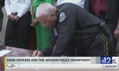 Jackson police chief swears in four experienced officers