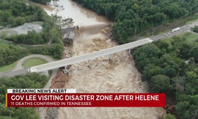 Governor Bill Lee visits East Tennessee after Helene