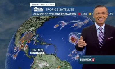 Tracking the Tropics | Two disturbances in Gulf of Mexico and latest on Cat 4 Hurricane Kirk