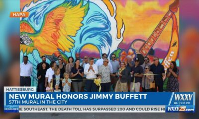 Hattiesburg's 57th mural honors Jimmy Buffett