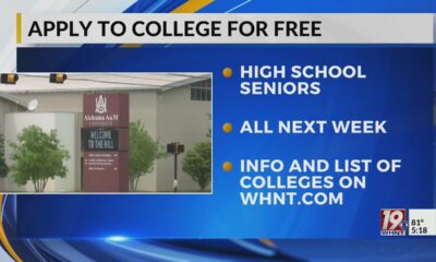 Several Colleges Waiving Application Fees Next Week | Oct. 4, 2024 | News 19 at 5 p.m.