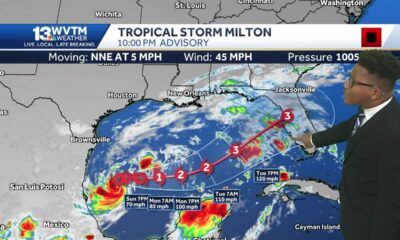 Tropical Storm Milton will strengthen into a hurricane, before it makes landfall in Florida next ...