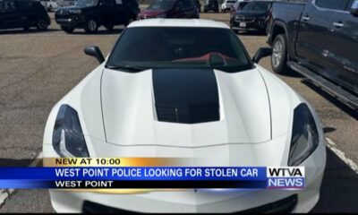 West Point Police Department is looking for a stolen vehicle