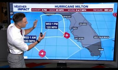 Tropical update: Milton expected to become a Category 4 hurricane before Florida landfall