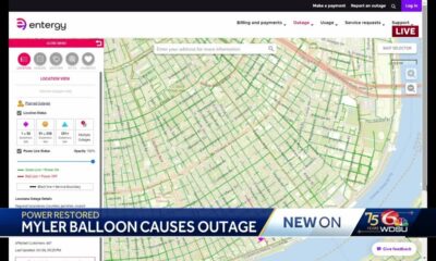 Mylar balloon causes outage in New Orleans