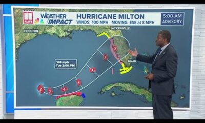 Hurricane Milton strengthens to Category 2 storm | Monday 5:45 am update