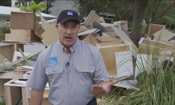 Jim Cantore in Tampa as Hurricane Milton Continues to Grow