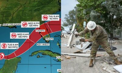 Milton becomes Category 5 hurricane, DeSantis calls on counties to clean up debris from Helene