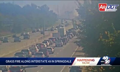 Fire crews responding to grass fire on I-49