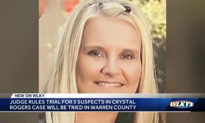 Judge moving trials for 3 suspects in Crystal Rogers case to Warren County