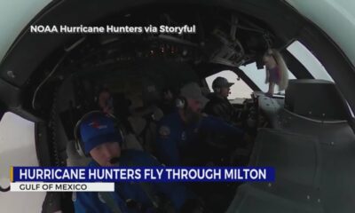 NOAA Hurricane Hunters aircraft flies into Milton