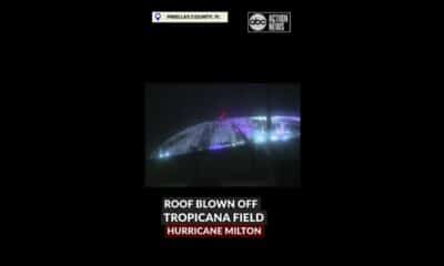 Roof of baseball stadium blown off by winds in Hurricane Milton