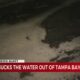 Hurricane Milton sucks water out of Tampa Bay